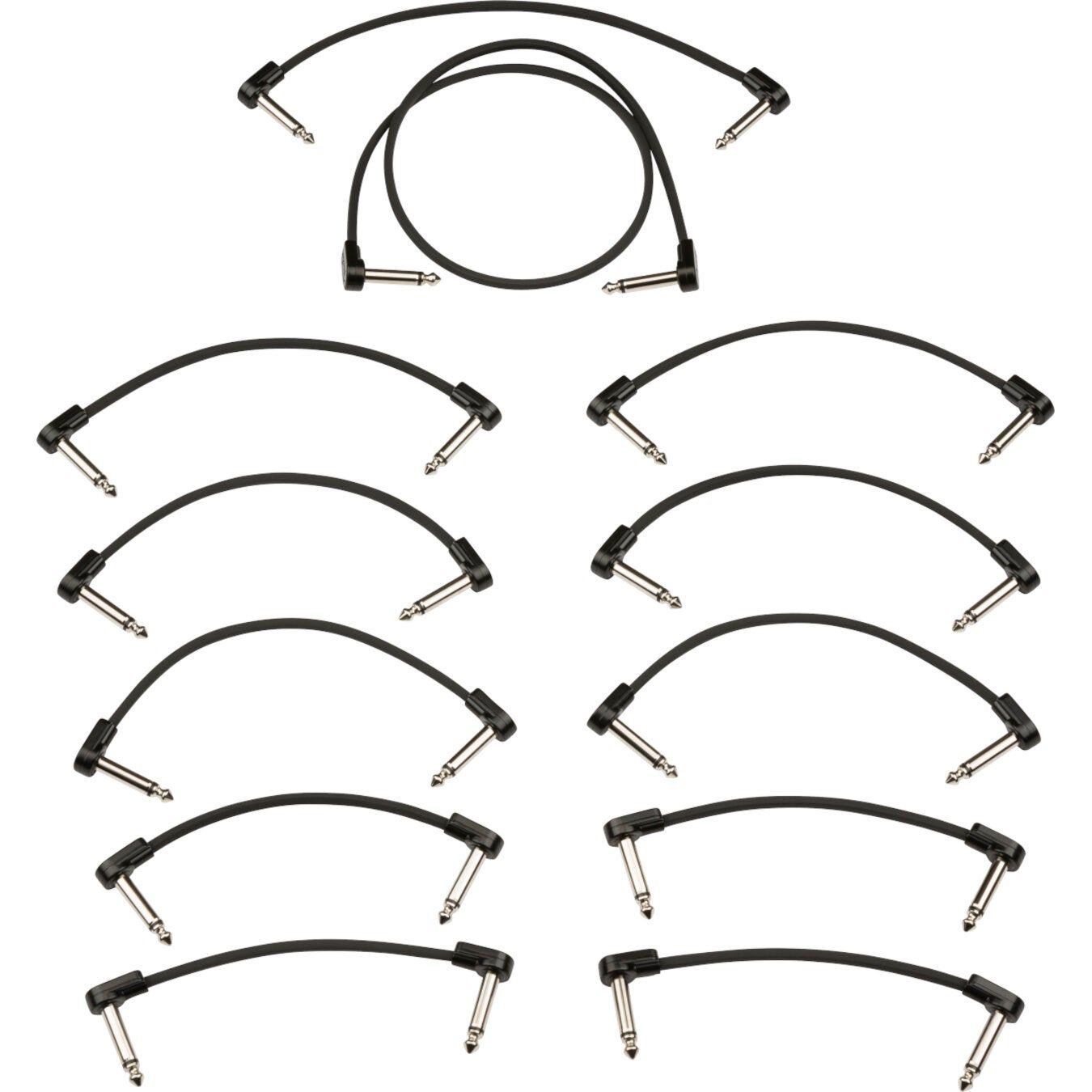 Fender Blockchain Patch Cable Kit - 12-delig - Zwart - Medium