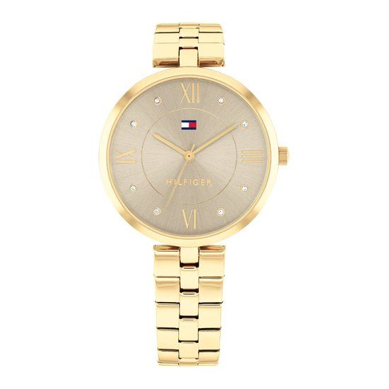 Tommy Hilfiger Ella TH1782685 Dames Horloge - Goudkleurig