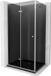 Mexen Lima cabine de douche pliable 100 x 90 cm, graphite, chrome + receveur de douche plat, noir