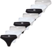 ELLE Tanga Super Soft Vrouwen M Zwart/Grijs/Wit Effen