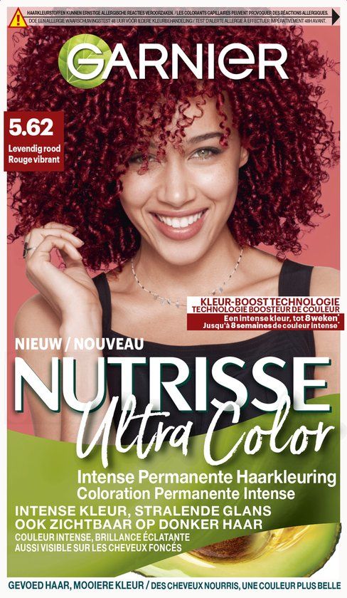 Garnier Nutrisse Ultra Color 5.62 - Levendig Rood - Haarverf