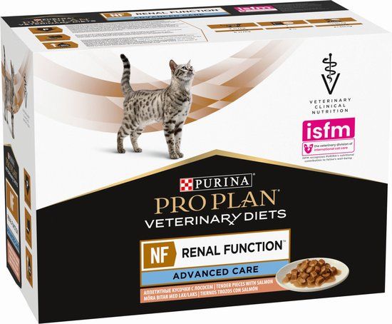 Purina Pro Plan Veterinary Diets Feline NF Renal Function Kattenvoer Zalm 10 x 85 g