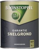 Boonstoppel Garantie Snelgrond - Vloer- en betonverf - Wit - Voor buiten - Terpentinebasis - Mat - Hout - 1 liter