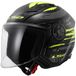 LS2 OF616 Airflow II Brush Zwart Neon Geel Jethelm - Maat XS