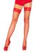 Leg Avenue Stay-up Lace Top Industrial Fishnet Thigh Highs dames Stay Up Industriële Visnet Dij Highs - Wit (1-Pack)