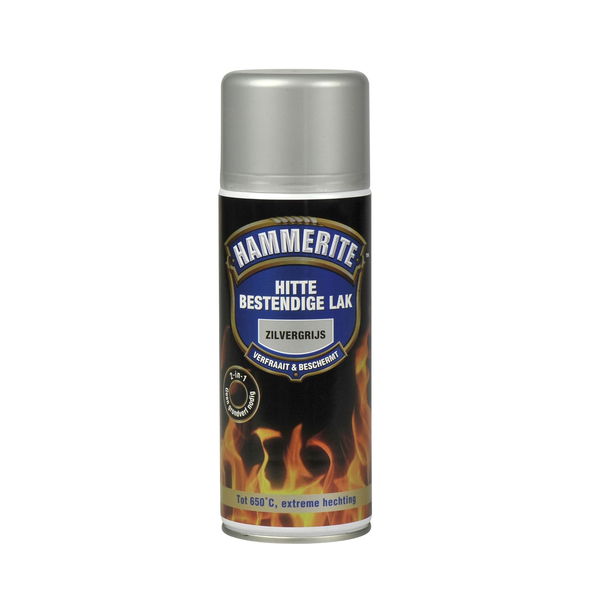 Hammerite Hittebestendige Lak Zilvergrijs 400 ml