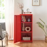 en.casa Metalen kast Burlöv 88x40x35 cm rood
