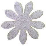 Petra's Knutsel-News 100x Marrite 30 mm, glittervilt, eenzijdig glitter, fliz, wit, 18 x 12 x 5 cm