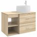 vidaXL Badkamermeubel Set 2 st Sonoma Eiken Bewerkt hout