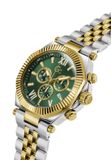 Gc Atlas Chrono Metal Quartz Chronograafhorloge Zilver En Geel Kast Gemaakt Van 100% Roestvrij Staal En Een Armband Van 100% Roestvrij Staal 44
