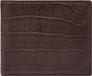 Fossil Derrick Bifold Large Coin Pocket Brown Croco Donkerbruin