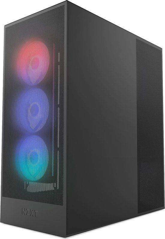 NZXT H7 Flow (2024) RGB Midi Tower Zwart - ATX - Zwart