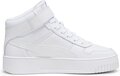 PUMA Carina Street Mid Dames Sneakers Wit Maat 38 - Hoge sneakers voor dames - Herfst/Winter 2023