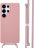 imoshion Siliconen hoesje met koord voor de Samsung Galaxy S25 Ultra - Sand Pink