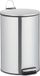 Relaxdays Pedaalemmer 12 liter RVS met binnenemmer Softclose Zilver