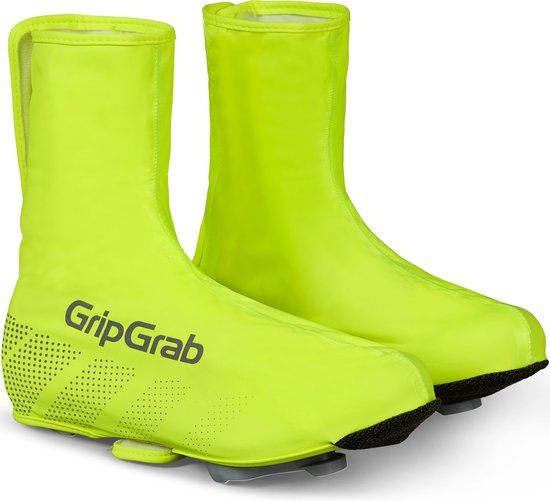 GripGrab Ride Waterproof Race Fiets Overschoenen - Geel Hi-Vis - Maat S (38/39)