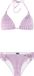 Protest PRTLife Triangel bikini set Dames Jelly Purple Geruit