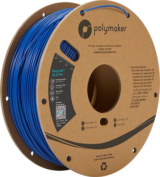 Polymaker POLYLITE™ PLA PRO 3D filament Blue Jam free 1.75 mm 1KG