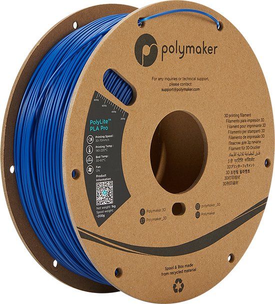 Polymaker POLYLITE™ PLA PRO 3D filament - Blue - 1.75 mm - 1KG