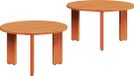 vidaXL Salontafel, 2 stuks, wasbruin, 47,5 x 47,5 x 27 cm