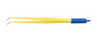 Wegwerpclip, recht, 15 cm, met 3 m lange kabel – schuine punt 1,0 mm