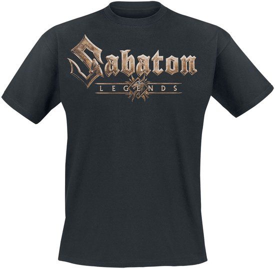 Sabaton Logo Heren T-shirt - zwart - 4XL