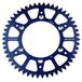 SCAR Aluminium antimodder kroon compatibel met YAMAHA YZ YZF WRF YZFX 125 250 450 99-22, blauw - 50 tanden