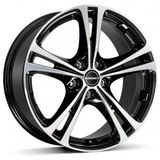 Borbet XL zwart gepolijst 8x18 ET35 5.00x112 aluminium velgen