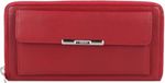 Esquire Helena Portemonnee RFID Leer 19 cm - Dames - Horizontaal - Rood