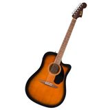 Fender Californië Debuut Redondo CE Dreadnought Electro-Akoestisch | Akoestische gitaar voor beginners, ingebouwde tuner en pick-up, California Series, gratis virtuele lessen, sunburst finish