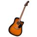 Fender Californië Debuut Redondo CE Dreadnought Electro-Akoestisch | Akoestische gitaar voor beginners, ingebouwde tuner en pick-up, California Series, gratis virtuele lessen, sunburst finish