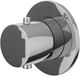 IVY Bond Afbouwdeel Inbouwthermostaat Symmetry met Rond Rozet - Chroom