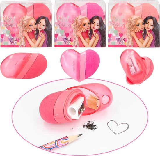 Top Model Depesche TOPModel 2 in 1 hart gum & puntenslijper BEST FRIENDS