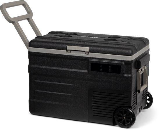 Steamy-E Single Zone Roller Elektrische Compressor Koelbox Op Wielen - 45 liter - Zwart