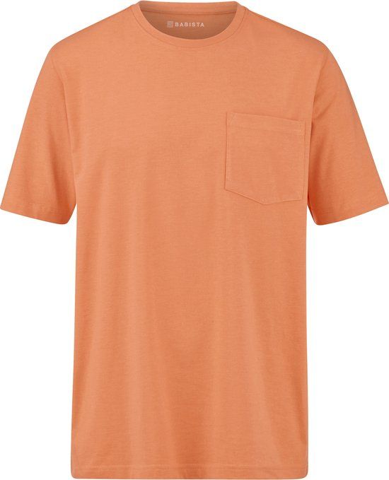 Babista heren T-shirt - 56 - oranje - Katoen/Polyester - Regular Fit