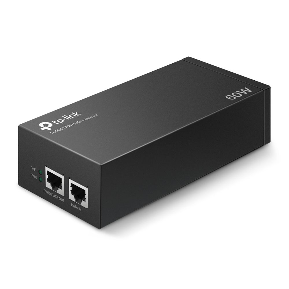 TP-Link TL-POE170S - PoE Injector - Gigabit Ethernet - 60W - Black