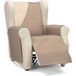 ECOMMERC3 1-zits fauteuilhoes, maximaal comfort en volledige pasvorm, voor 1-zitsstoel en relaxstoel, beige/leer