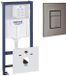 GROHE Rapid SL inbouwreservoir inclusief GROHE Skate cosmopolitan bedieningsplaat Hard Graphite