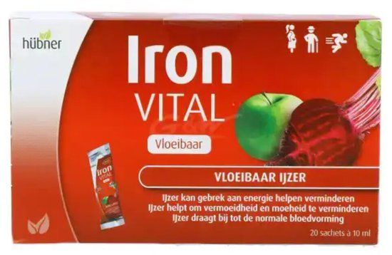 Hubner Hübner Iron Vital Vloeibaar IJzer - 20 sachets