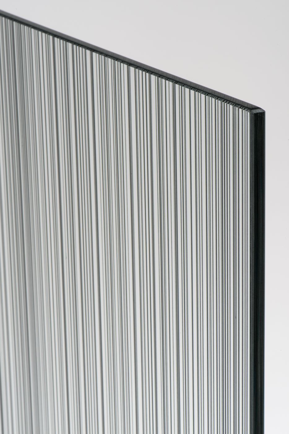 Balmani Barcode zwart glaspaneel voor inloopdouche 33x200cm