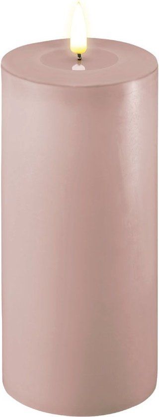 Led kaars 10 x 20 cm | Rose | Wax | Deluxe HomeArt