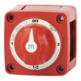 Blue Sea Systems 6007 m-Series Batterij Schakelaar Selector 4 Positie, Rood