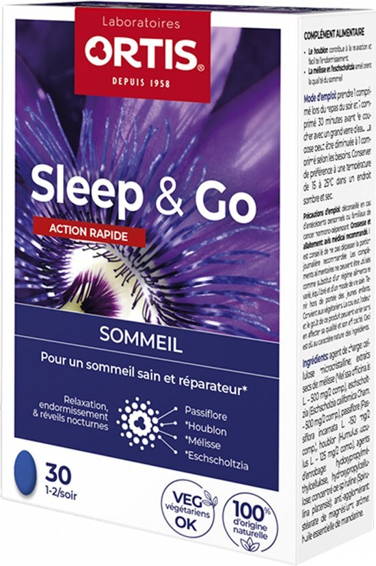 Ortis Sleep & Go Nachtrust Snelle Werking Tabletten