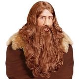 WIDMANN MILANO PARTY FASHION - Viking pruik met baard en snor blond