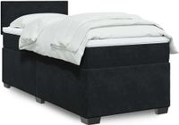 Maison Exclusive - Boxspringbed met matras, noir, 80 x 200 cm, velours