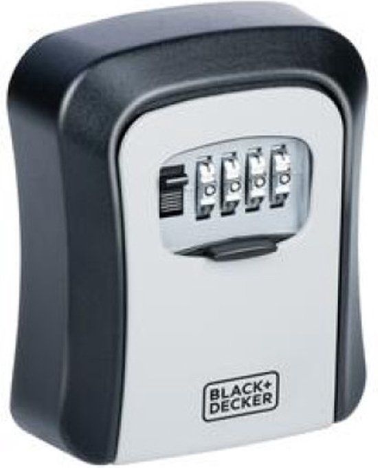 Black & Decker Sleutelkluis met cijferslot - Zwart - Staal - 12 x 9 x 4 cm