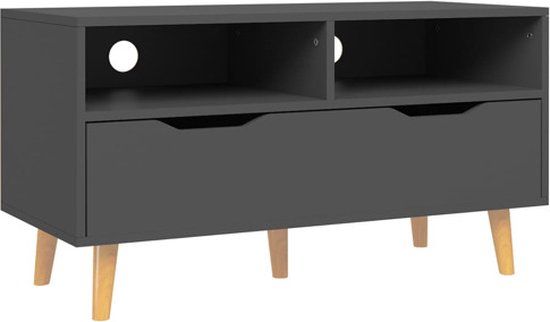 vidaXL Tv-meubel 90x40x48,5 cm bewerkt hout grijs