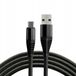 EverActive USB-A/USB-C Kabel 1m, 5A Snel Laden, Zwart