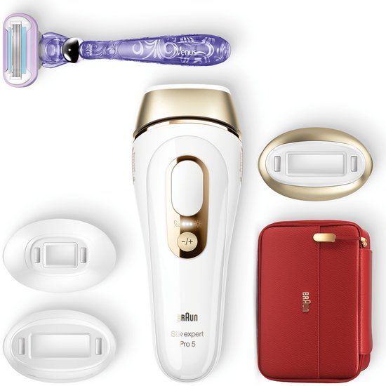 Braun Silk-expert Pro 5 PL5267 IPL Ontharingsapparaat voor Vrouwen, Wit/Goud