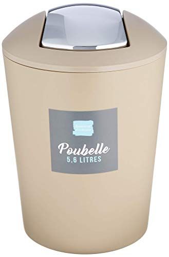 Douceur d'Intérieur Swing Bin 5.6 Liter taupe